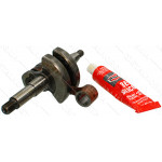 Колінний вал бензопили + герметик Husqvarna 445 Winzor аналог 5256050-01 (134 * d15)