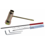 Набір свічковий (напильник 4мм, шестигранники 3+4мм, ключ 13х19мм, викрутка) Набір свічковий (напильник 4мм, шестигранники 3+4мм, ключ 13х19мм, викрутка)