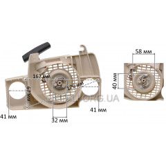 Стартер бензопили VJ Parts для бензопили ST MS-180 аналог 11300802114