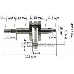 Коленвал VJ Parts бензопили ST MS-170 аналог 11320300401