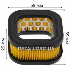 Воздушный фильтр бензопилы Zomax 4000/4020/4002/4100 (59*59*29 мм)
