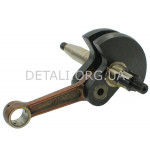 Колінчастий вал бензопили Урал L159 d під підшипники 20 d шатуна 17