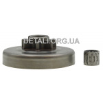 Чашка сцепления бензопилы Husqvarna 455/460 7 лучей 3/8" D16*69*73*14 + подшипник