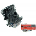 Поршневая VJ Parts для бензопилы St MS-170, 180 в сборе (шорт-блок) CERAMIC GRAFITE