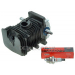 Поршневая VJ Parts для бензопилы St MS-170, 180 в сборе (шорт-блок) CERAMIC GRAFITE