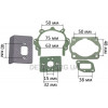 Набор прокладок поршневой двигателя 1E40F мотокосы