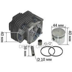 Поршневая в сборе двигателя 1E44F мотокосы/триммера 2
