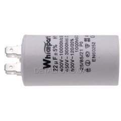 Робочий конденсатор Whicepart CBB60 22мкф 450V (40*73 мм)