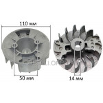 Магнето (маховик) мотокоси/тримера з двигуном 1E40F/44F