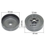 Чашка сцепления VJ Parts бензопилы SТ MS-170/MS-180 звезда 6 лучей D13*65*69*18 аналог 112364