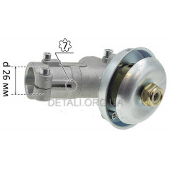Редуктор нижній мотокоси/тримера 7 променів/D26мм 2