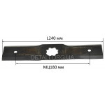 Ніж садового подрібнювача гілок Viking GE 355/GE 355.1 оригінал 60117025100 (240*50/МЦ180 мм)