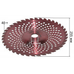 Нож триммера победит 255х40-T вогнутый Forester