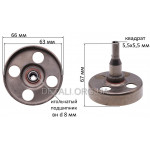 Чашка сцепления бензокосы Husqvarna 125/128R (квадрат 8*8 мм) Чашка сцепления бензокосы Husqvarna 125/128R (квадрат 8*8 мм)