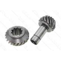 Пара редуктора мотокосы ST FS 25-4 оригинал 41306407301 (D1 18,5, h32, 15-з лево/D24,5, h12) 2