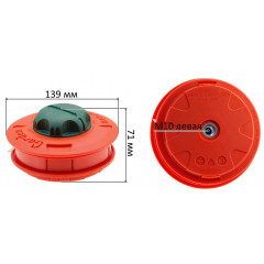 Шпуля тримера автомат Garden М10*1,25 D139 2