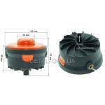 Шпуля электротриммера d8 нова помаранчева