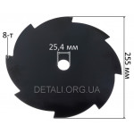 Нож триммера 8-T (D255x25,4)