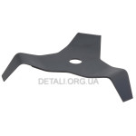 Ніж - культиватор мотокоси 3-Т увігнутий d25,4*305