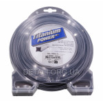 Профессиональная леска триммера Oleo-Mac TITANIUM POWER Square (3*44 м/квадрат) оригинал