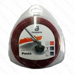 Леска косильная для триммера Husqvarna 3.0 / 56м Penta Donut Red оригинал 5908474-05