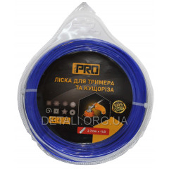 Леска косильная семигранник d2.7 мм 1 LB (64 м)