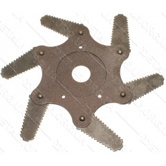 Ніж сегментний 6-променевої зубчастий dвн25