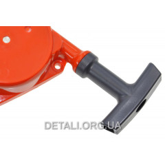 Стартер в сборе мотокосы Oleo-Mac Sparta 37, 38, 40, 42, 44 оригинал 61200261 2