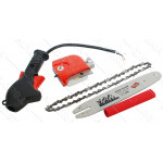 Насадка на мотокосу (кронорез, 9T, D-26mm, шина 12 + зепь 44 звена + ручка газа)