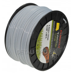 Леска косильная круг d3.5 мм 3 LB (122 м) с металлическим тросиком 2