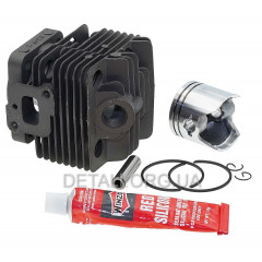 Поршневая бензокосы d34mm Winzor + герметик dпальца 8мм 2