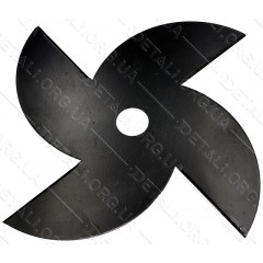 Ніж - диск для мотокоси 4-х променевою 4T сегментний d25, 2*250