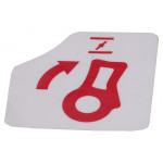 Наклейка бензокосы Makita EM2500U оригинал DA00000125