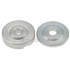 Шайба + фланец редуктора мотокосы Oleo Mac Sparta 25 (D48 мм) 2