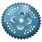 Нож победитовый с подрезкой 4-Т мотокосы/триммера 255х25,4х40-Т