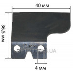 Нож для подрезки лески на защитный кожух косы угловой 2 отверстия