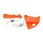 Курок ручки газа триммера широкий в сборе