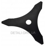 Нож 3-Т мотокосы/триммера (d25.4*D255*1.3mm)