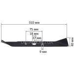 Ніж газонокосарки Gartner ELM-1232 BL (40*310/dвн18/Мц 75 мм)