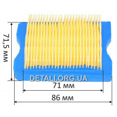 Воздушный фильтр триммера на бумажной основе 2