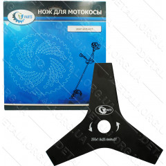 Нож - диск для мотокосы 3-х лучевой 3T d25,4*255*1,6 узкие лучи