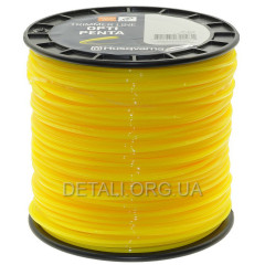 Леска триммера Husqvarna Opti Penta 2,7мм*240м звезда желтый оригинал 5976690-11 2