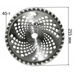 Нож триммера победит 40-T 255*25,4 вогнутый