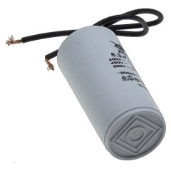 Конденсатор JYUL CBB-60 6,3мкф - 450 VAC провода (30*65 mm) 2