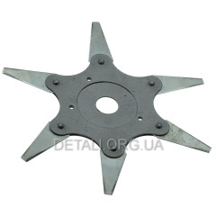 Нож - диск мотокосы 6 ножей (сегментный) 2