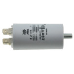 Конденсатор JYUL CBB-60M 8мкф - 450 VAC болт + клеми (35*66 мм)