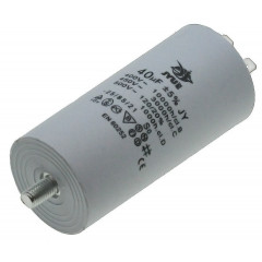 Конденсатор JYUL CBB-60M 40мкф - 450 VAC болт + клеммы (45*95 mm) 2