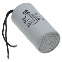 Конденсатор JYUL CBB-60 55мкф - 450 VAC провода (50*103 mm) 2
