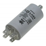 Конденсатор JYUL CBB-60M 2,5мкф - 450 VAC болт + клеми (30*57 мм)