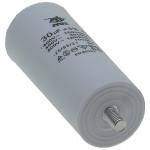 Конденсатор JYUL CBB-60M 30мкф - 450 VAC болт + клеми (40*96 мм)